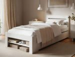 Pradis Single Storage Bed White