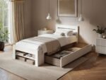 Pradis Single Storage Bed White - Image 3