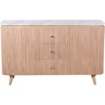 Ashford Natural Marble & Wood Extra Large Sideboard - Image 3