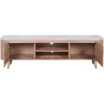 Ashford Natural Marble & Wood Large Tv Cabinet - Image 3