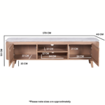 Ashford Natural Marble & Wood Large Tv Cabinet - Image 5