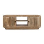 Hudson Carved Mango Wood 2 Doors TV Cabinet - Image 2