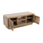 Hudson Carved Mango Wood 2 Doors TV Cabinet - Image 4
