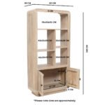 Hudson Carved Mango Wood Bookcase - Image 4