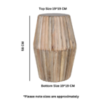 Hudson Carved Mango Wood Side Table - Image 3