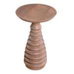 Valencia Cane & Mango Wood Side Table - Image 4