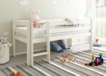 Mid Sleeper Shorty with Crate Drawers White