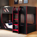 Shuttle Gaming Bunk Bed Black & Red