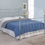 Artisan Silver Chrome Metal Bed Frame