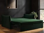 Skyler 2 Seater Sofa Bed Navy Velvet - Image 7