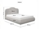 Skylynn Cloud Ottoman Bed Brown - Image 17