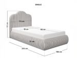 Skylynn Cloud Ottoman Bed Brown - Image 3
