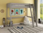 Tera Solid Wood High Sleeper Bed