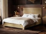 Theo Ribbed Ottoman Bed Light Wood