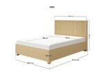 Theo Ribbed Ottoman Bed Light Wood - Image 9
