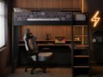 Ultimate Lumi Highsleeper with Desk Charcoal & Orange - Image 3
