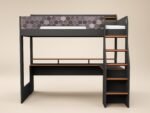 Ultimate Lumi Highsleeper with Desk Charcoal & Orange - Image 6