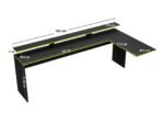 Ultimate Vivid Highsleeper with Desk Charcoal & Green - Image 9