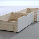 2 Chester White Under-bed Storage Drawers