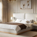 Vera Hotel Bed with Bedside Tables Cream