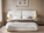 Vera Hotel Bed with Bedside Tables Cream - Image 3