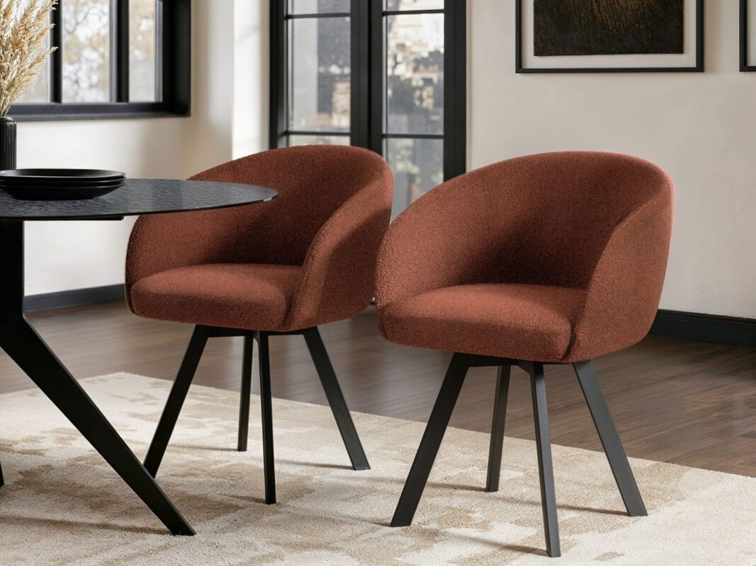 Vito Brown Dining Chair Set of 2