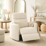 1 Seater Electric Recliner Chair - Beige - Image 2