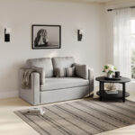 Newport Light Grey 2 Seater Sofa - Image 3