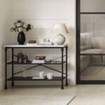 Fairmont Marble & Black Console Table - Image 2