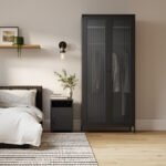 Dillon Black Bedside Cabinet - Image 2