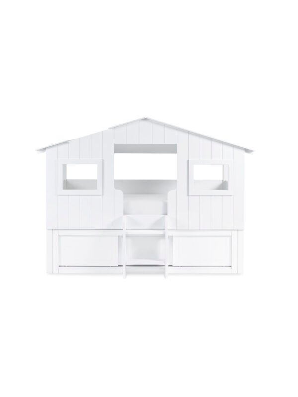 Acorn 90cm Single White Treehouse Midsleeper Bed with Storage - Image 6