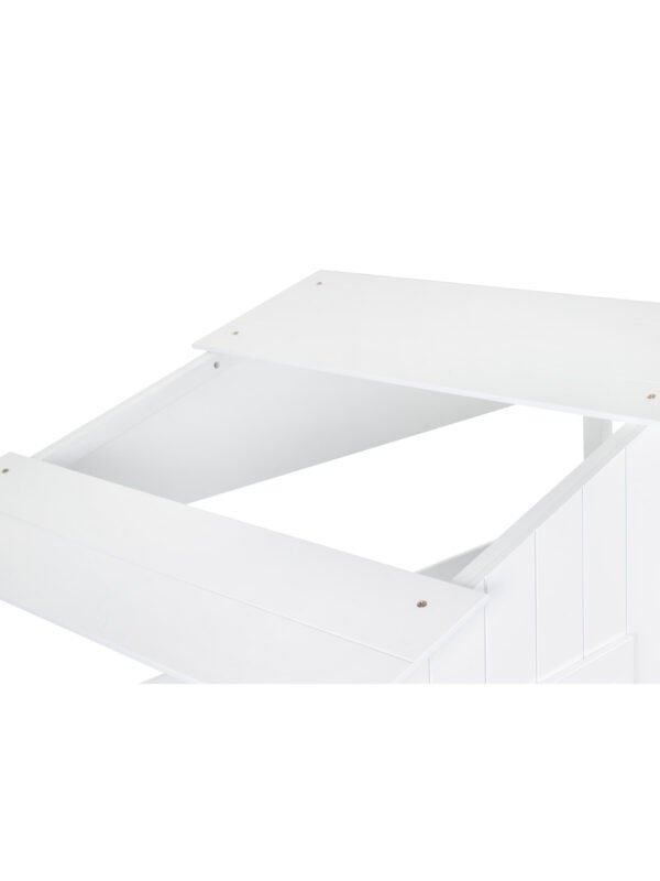 Acorn 90cm Single White Treehouse Midsleeper Bed with Storage - Image 8