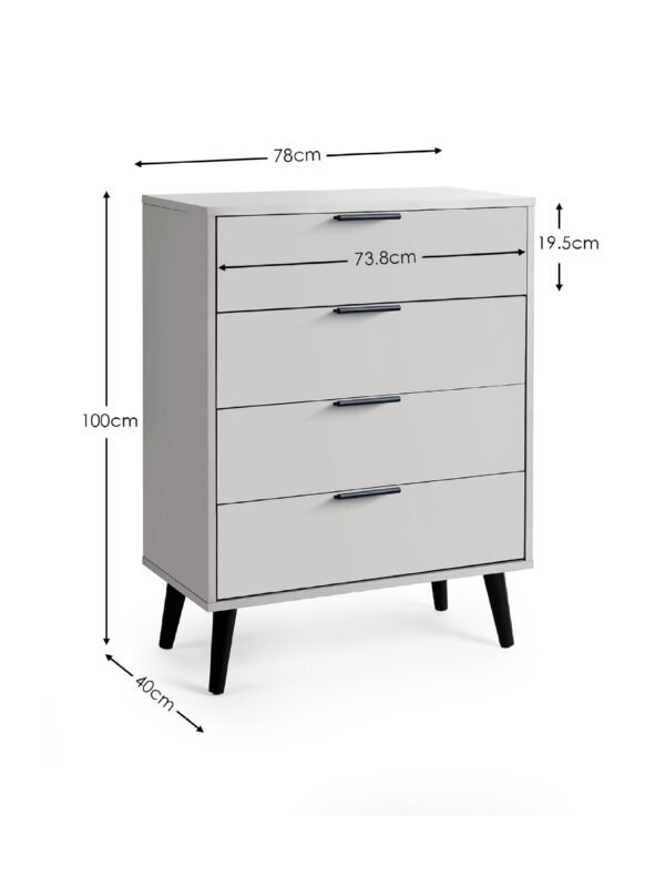 Alba 4 Drawer Chest - Image 6