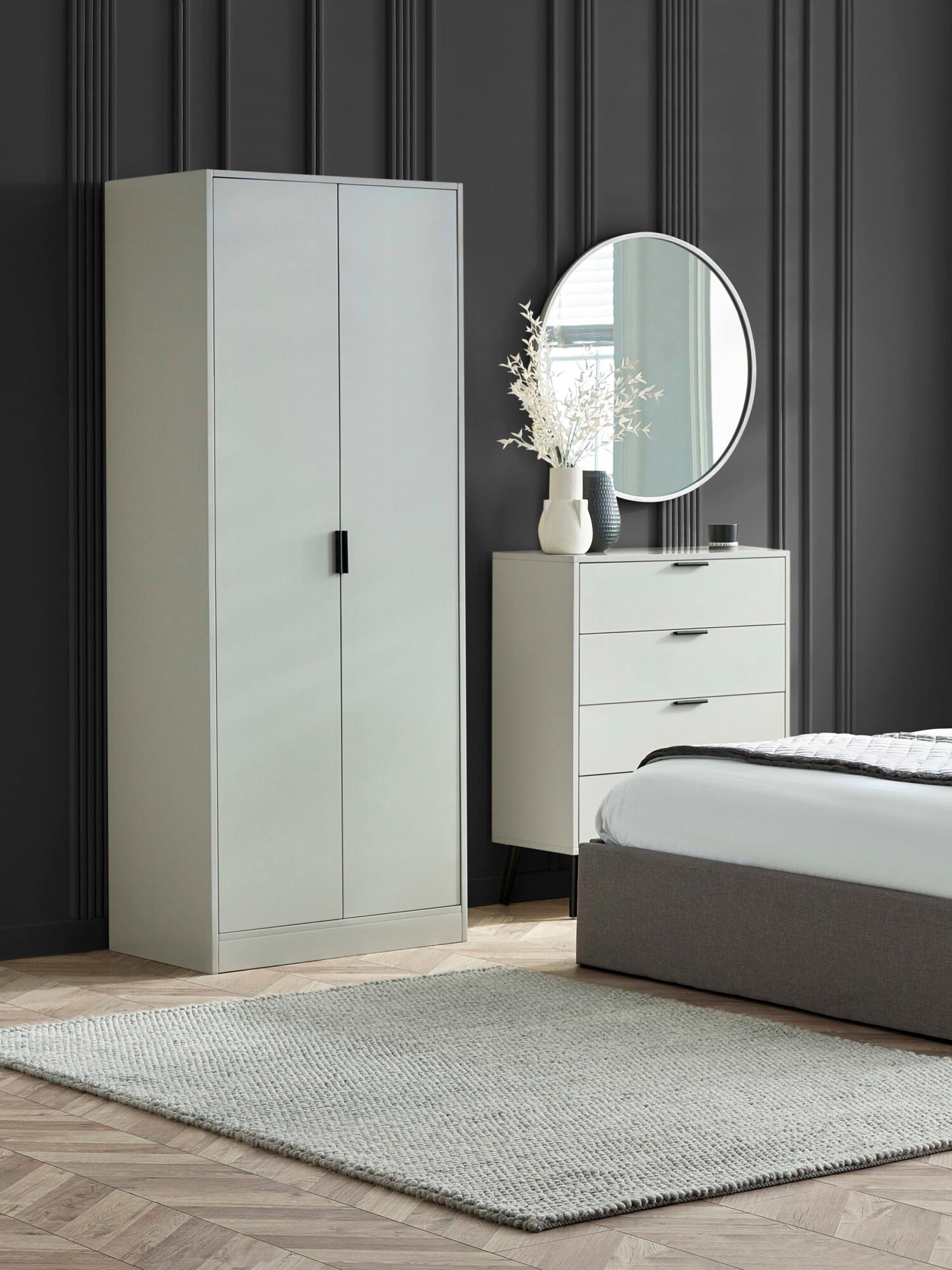 ALB004_1 Alba 2 Door Wardrobe with Shelf