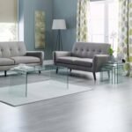 Amalfi Bent Glass Console Table