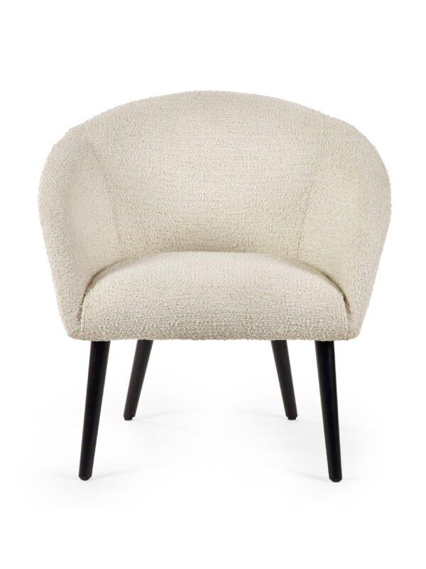 Amari Boucle Accent Chair - Ivory - Image 3