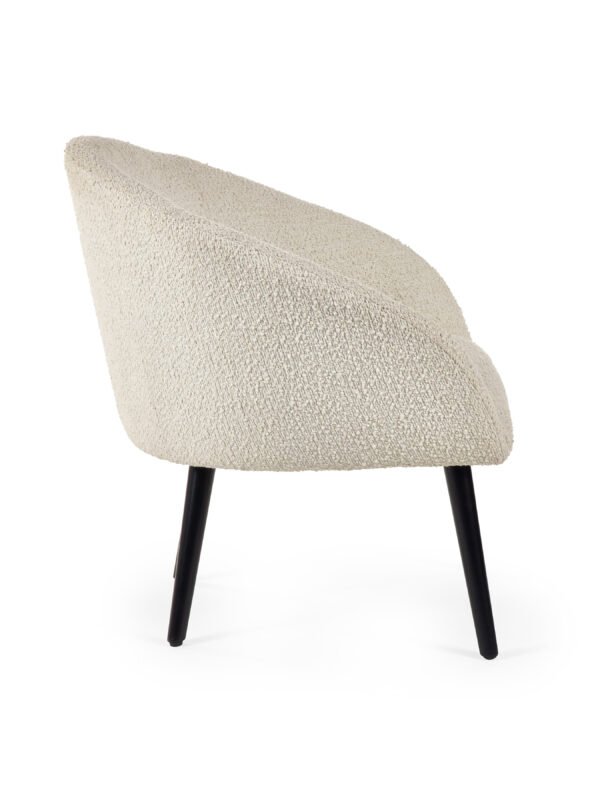 Amari Boucle Accent Chair - Ivory - Image 6