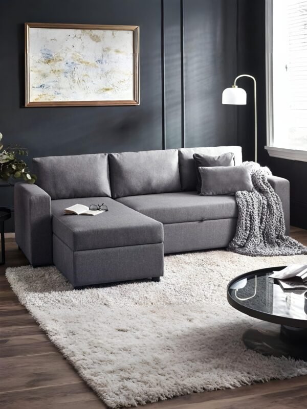 Angel Sofabed With Storage – Light Grey