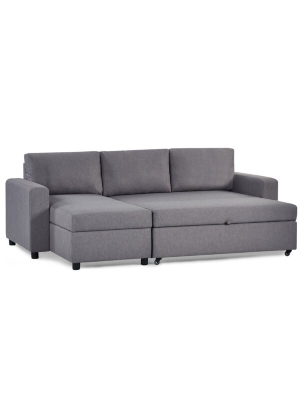 Angel Sofabed With Storage - Light Grey - Image 5