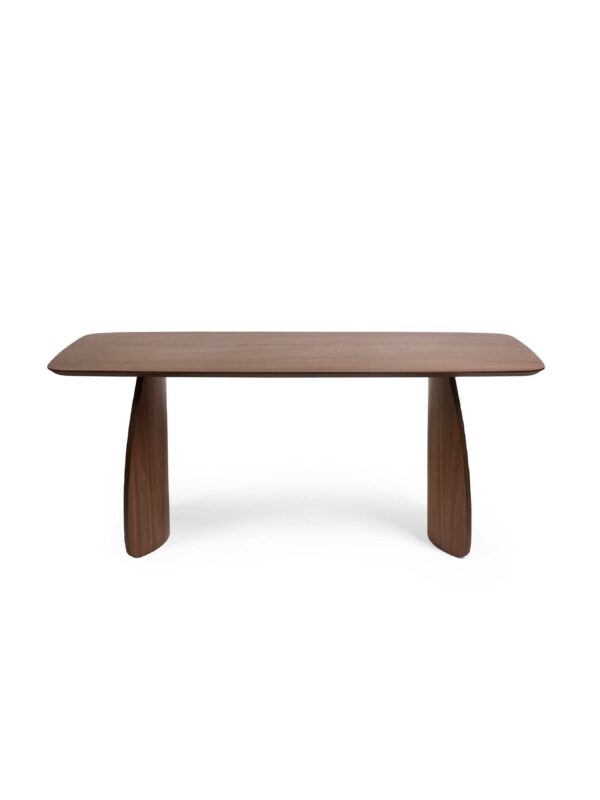 Artemis Curved Leg Walnut Dining Table - Image 3