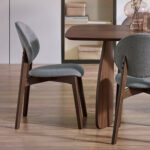 Set of 2 Artemis Walnut and Grey Dining Chairs