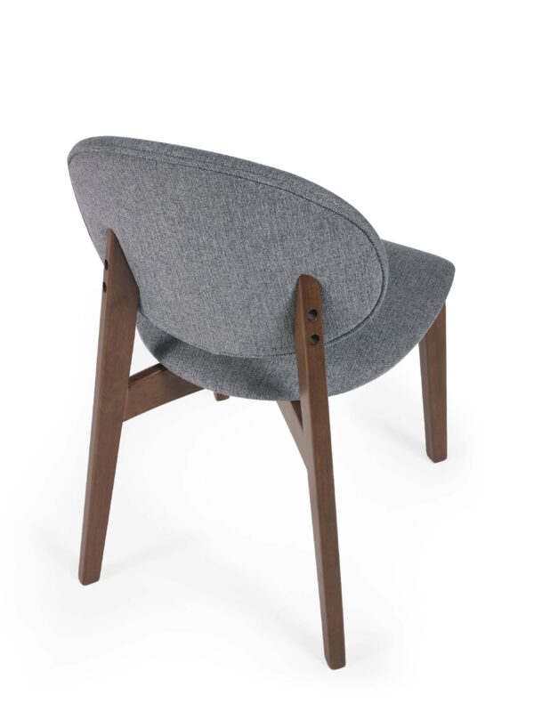 Set of 2 Artemis Walnut and Grey Dining Chairs - Image 13