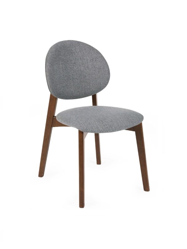 Set of 2 Artemis Walnut and Grey Dining Chairs - Image 4