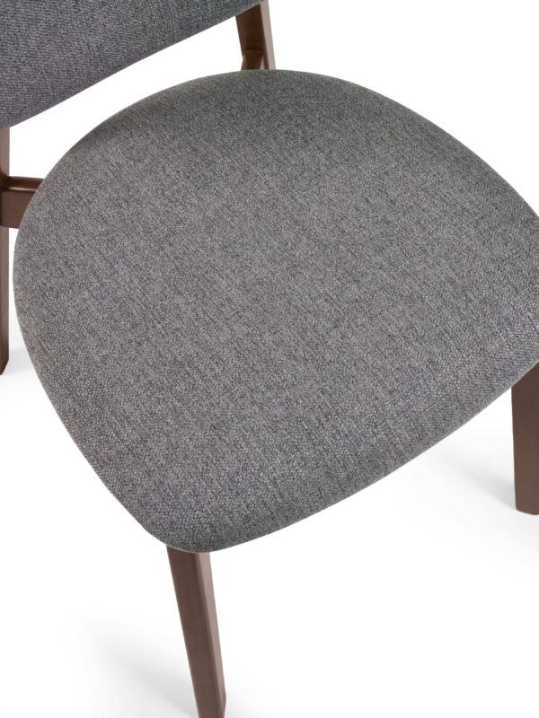Set of 2 Artemis Walnut and Grey Dining Chairs - Image 7