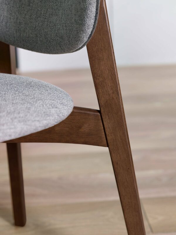 Set of 2 Artemis Walnut and Grey Dining Chairs - Image 8