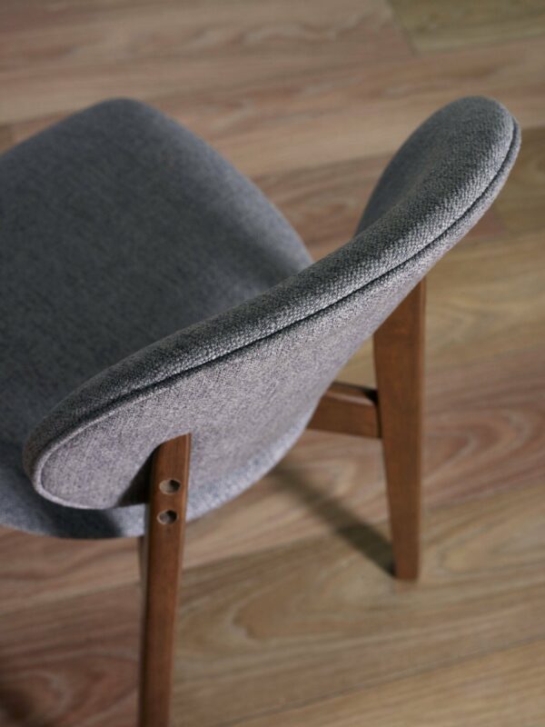 Set of 2 Artemis Walnut and Grey Dining Chairs - Image 9