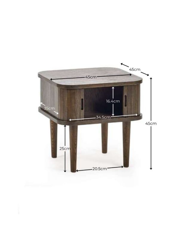 Arya Side Table - Dark Oak Effect - Image 13
