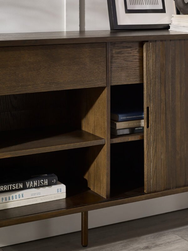 Arya 160cm Sideboard - Dark Oak Effect - Image 13