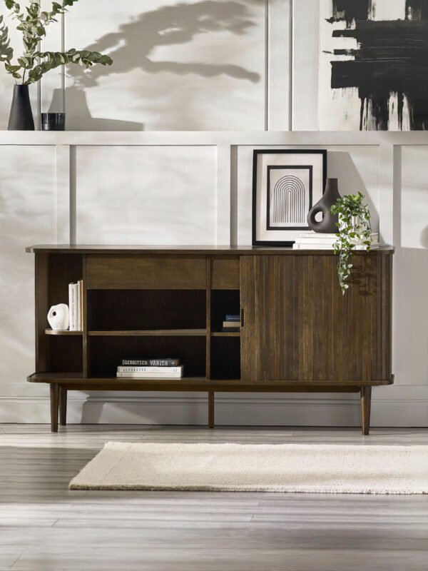 Arya 160cm Sideboard - Dark Oak Effect - Image 2