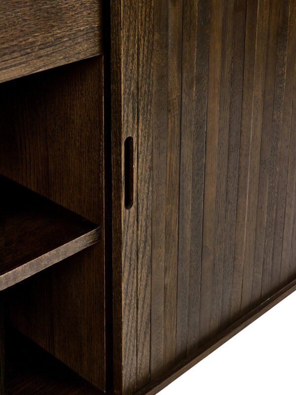 Arya 160cm Sideboard - Dark Oak Effect - Image 8